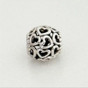 Authentic Pandora Openwork Hearts Open Your Heart Charm